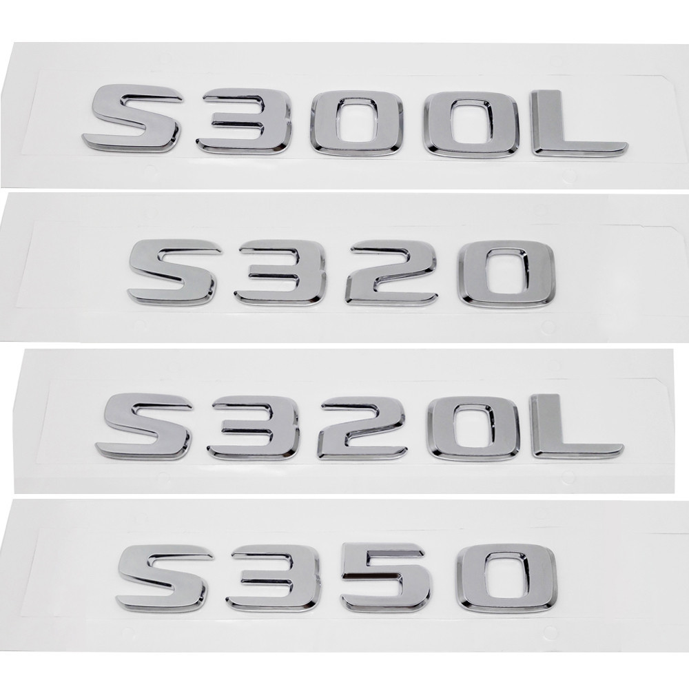 Nhựa ABS S300L S320 S320L S350 Thân Sau Logo Huy Hiệu Biểu Tượng Miếng Dán Cho Xe Mercedes Benz S Cl
