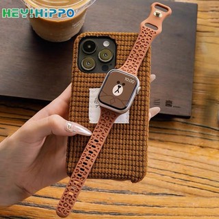 Thiết kế khóa 8 hình eo nhỏ phù hợp với dây đeo silicon in hình con báo 9 / 8 / 7 / 6 / SE / 5 / 4 phù hợp cho iWatch 49 / 45 / 44 / 42 / 41 / 40 / 38mm