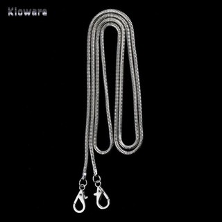 Kloware kim loại skinny túi đeo vai nữ dây xích rắn 120cm