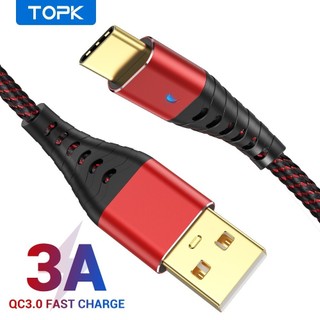Cáp topk an05 3a micro usb type c sạc nhanh cho cáp dữ liệu
