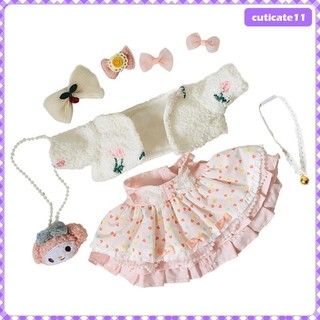 Mặt dây chuyền 38cm Quần áo búp bê Trang phục thời trang Đồ chơi búp bê DIY cho bé gái