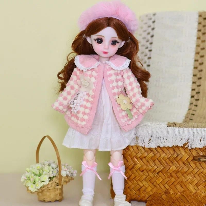 Búp bê bé gái cao 30cm kèm quần áo Búp bê 1 / 6 Mjd cho đồ chơi bé gái