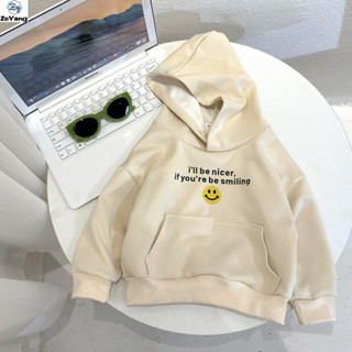   Zy  80-160cm Hàng có sẵn cho trẻ em Áo thun dày tổng hợp hai lớp có mũ trùm đầu Áo thun dài tay thông thường Thu đông Áo thun hoạt hình cho bé Tất cả các trận đấu Áo thun hàng đầu phiên bản Hàn Quốc dành cho trẻ em 