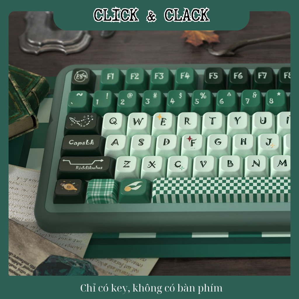 Keycap Harry Potter Slytherin - MDA Profile - PBT dyesub cao cấp 158 Phím | BigBuy360 - bigbuy360.vn