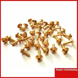 Ốc dàn áo Yamaha Honda đầu dù xi vàng và titan chính hãng Heng Thailand