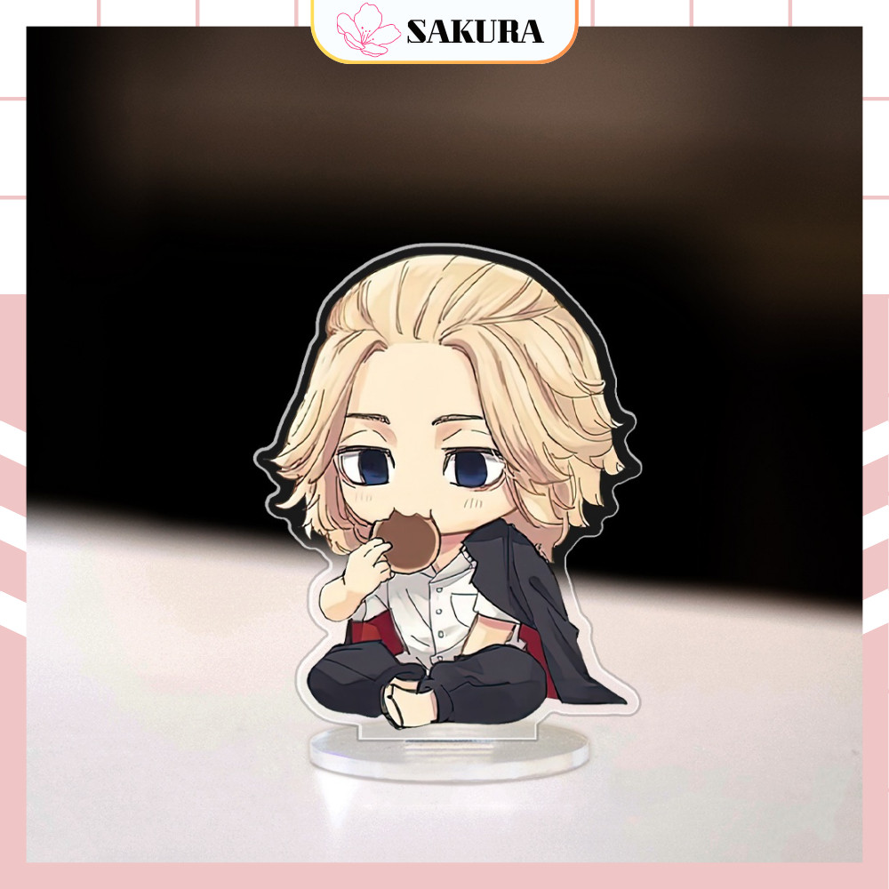 Mô hình đứng Standee Tokyo Revengers Takemichi Mikey Ran Rindou Izana, phong cách chibi anime, trang