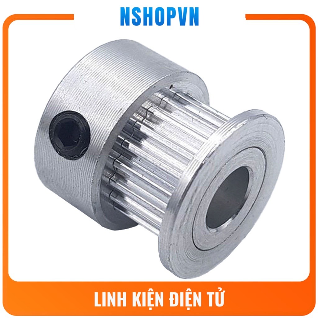 Puly GT2 trục 4mm 16 / 20 răng