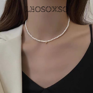 JOJO COCO Vòng cổ Ngọc Trai Nhân Tạo Tự Nhiên Đơn Giản Thời Trang Hàn Quốc