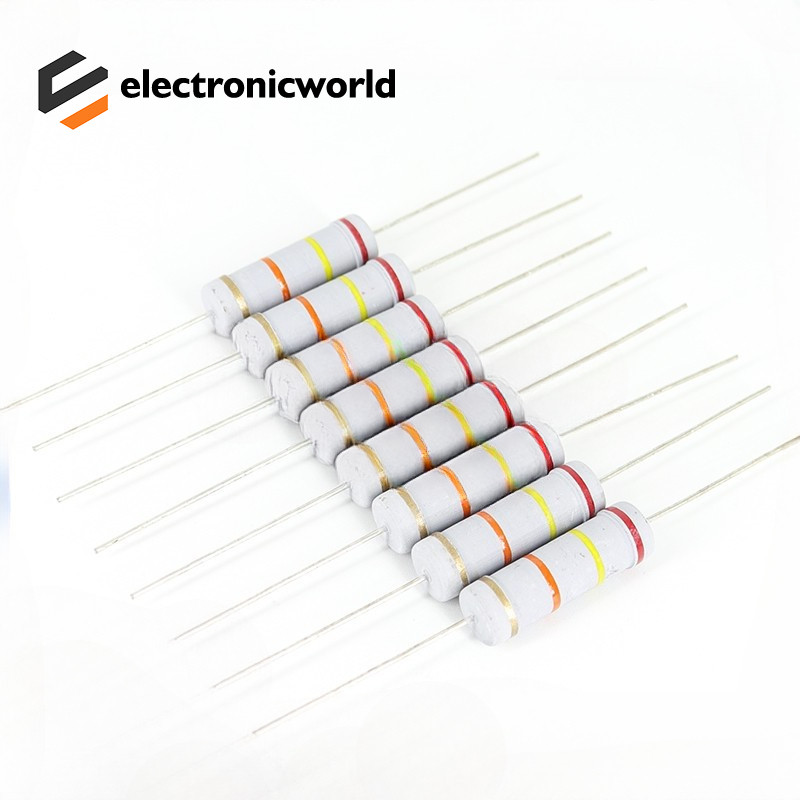 20 Chiếc 1W 2W 3W 5W Điện Trở Phim Carbon 5% 62K 68K 75K 82K 91K 100K 120K 130K 150K OHM