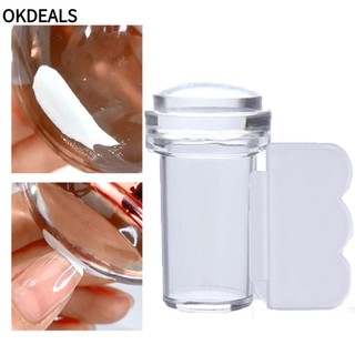 OKDEALS Cụ In Hình Móng Tay Bằng Silicone Trong Suốt