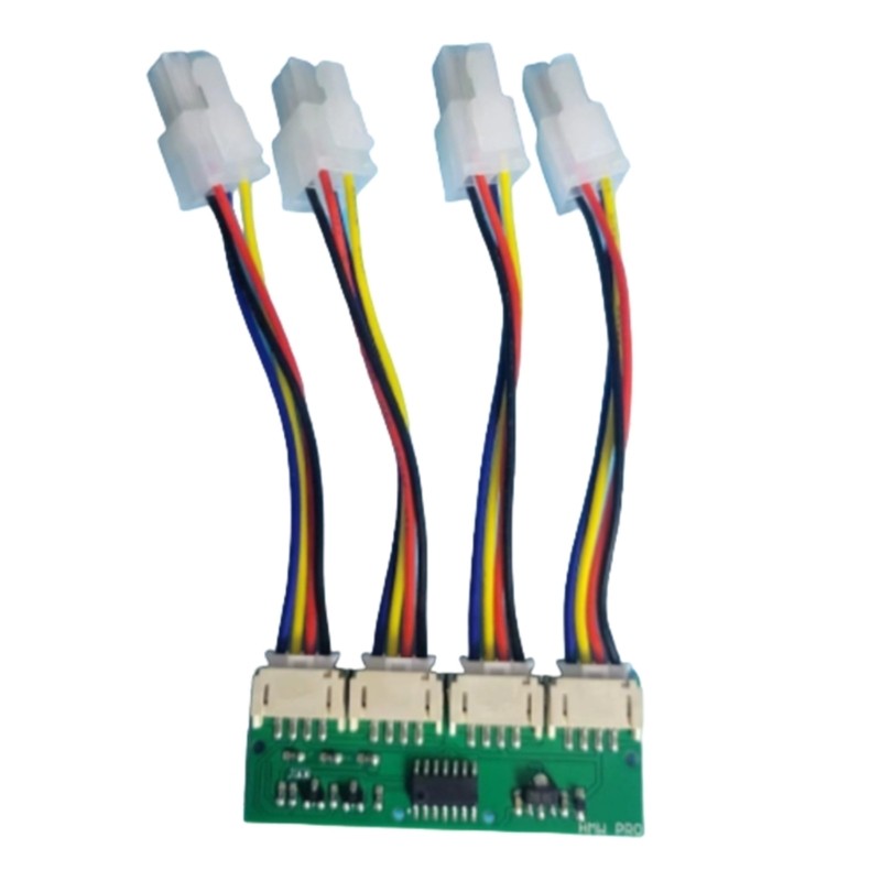 Bộ mô phỏng quạt 4 chân vuông 4 trong 1 Doublebuy 12V cho Antminer S21 S19kpro T21 KS5 KS5pro Quạt S