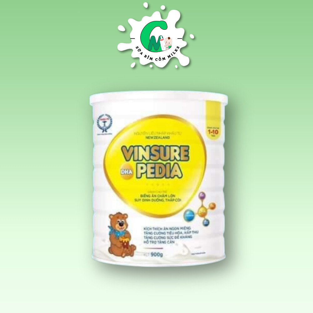 Sữa Dinh Dưỡng Biếng Ăn Vinsure Pedia 900g - Cốm Milks