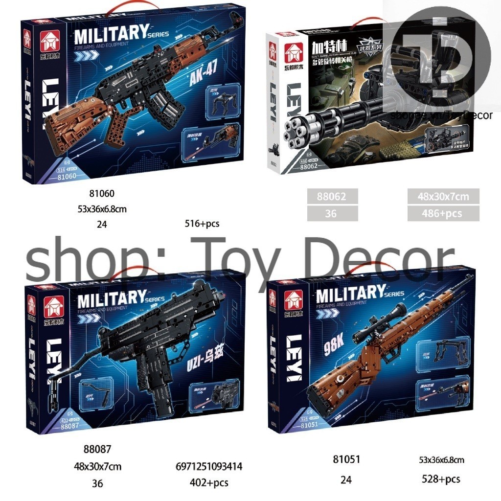 MÔ HÌNH ĐỒ CHƠI LẮP RÁP súng lego VECTOR scar mk14 m416 Đồ chơi lắp ráp Mô Hình PUBG BLOCKS freefire AK47 GATLING GUN