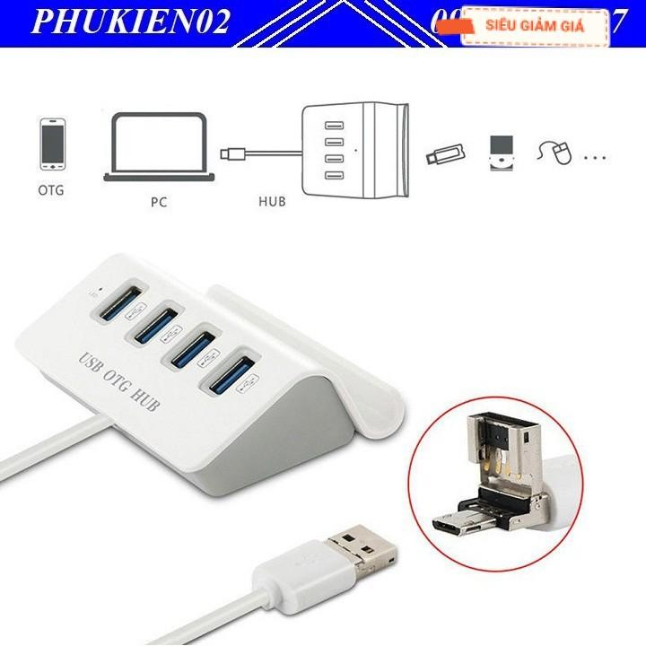 Bộ Chia 4 Cổng USB OTG HUB Chuẩn Type-c