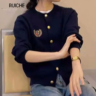 RUICHE áo len cardigan áo khoác cardigan Fashion Minimalist Korean hàn quốc WMJ2490439 37Z240911