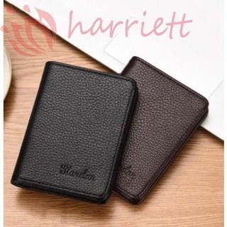 Ví đựng tiền thẻ ID tín dụng mini nhiều ngăn bằng da PU nhiều màu thời trang doanh nhân sáng tạo cho nam