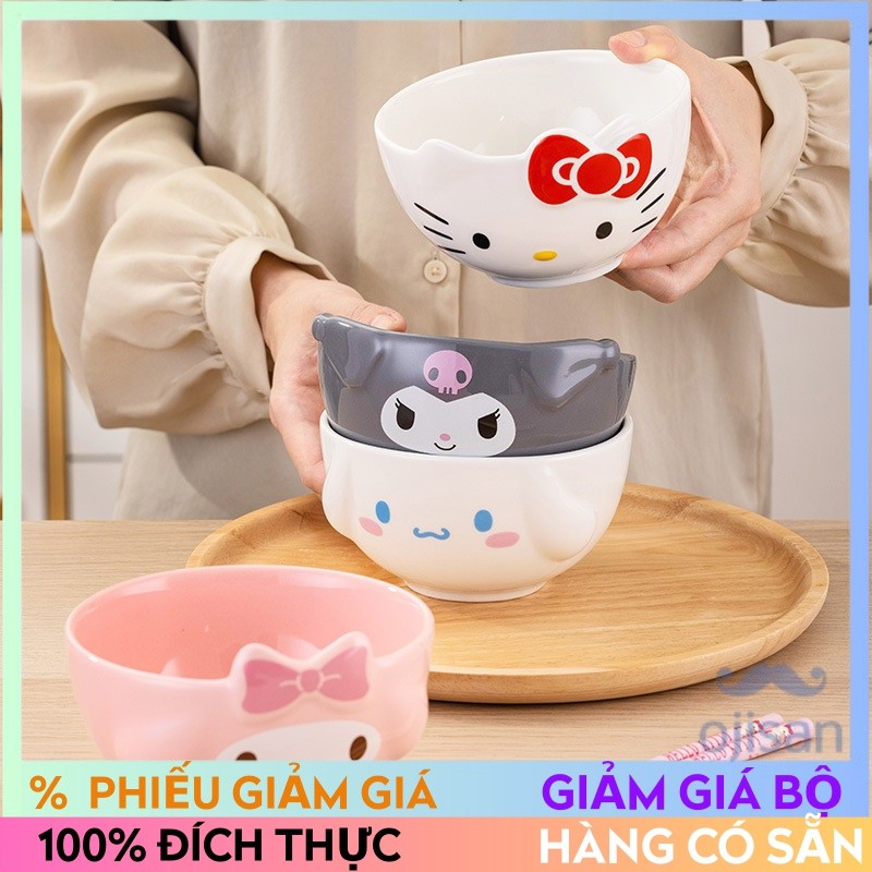 [Sanrio] [Hello Kitty] Bát cơm gốm 5 inch