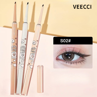 VEECCI Bút kẻ mắt Bút Gel Bút kẻ mắt hai đầu Bút Gel Dòng cà phê Bút kẻ mắt chống nhòe lâu trôi không thấm nước
