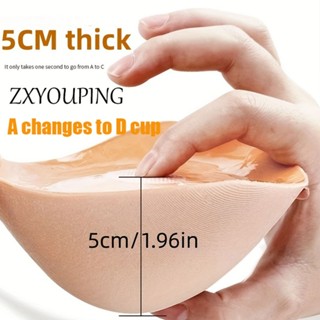  Zxyouping 3   5CM Áo Ngực Dày Bọt Có Dây Đeo Vô Hình Push Up Silicon Bra Chống Thấm Nước Núm Vú Băng Áo Ngực Miếng Dán Eamless Breast Silicon 