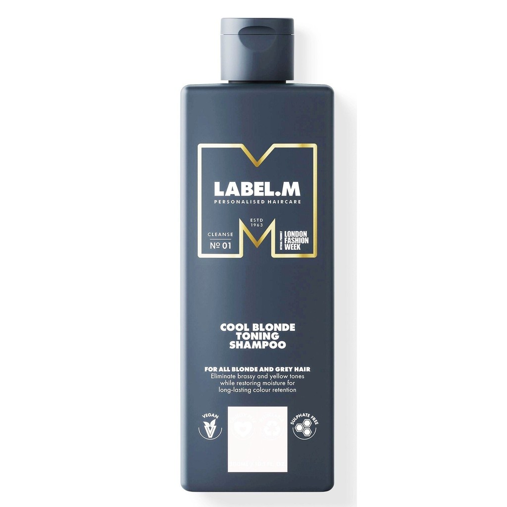Bộ Dầu Gội Xả Dành Cho Tóc Bạch Kim label.m COOL BLONDE TONING 300mlx2