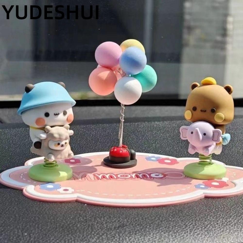 Yudhei Gấu Trúc Hình, Bubu Dudu Lắc Đầu Bubu Dudu Gấu Đồ Chơi Mô Hình, Sưu Tập PVC Kawaii Trang Trí 