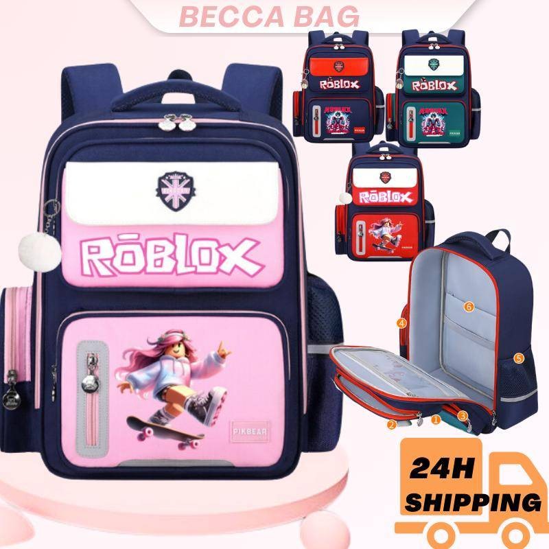 In stock)Roblox balo đi học balo cho bé gái backpack chống gù siêu nhẹ chống thấm balo đeo vai