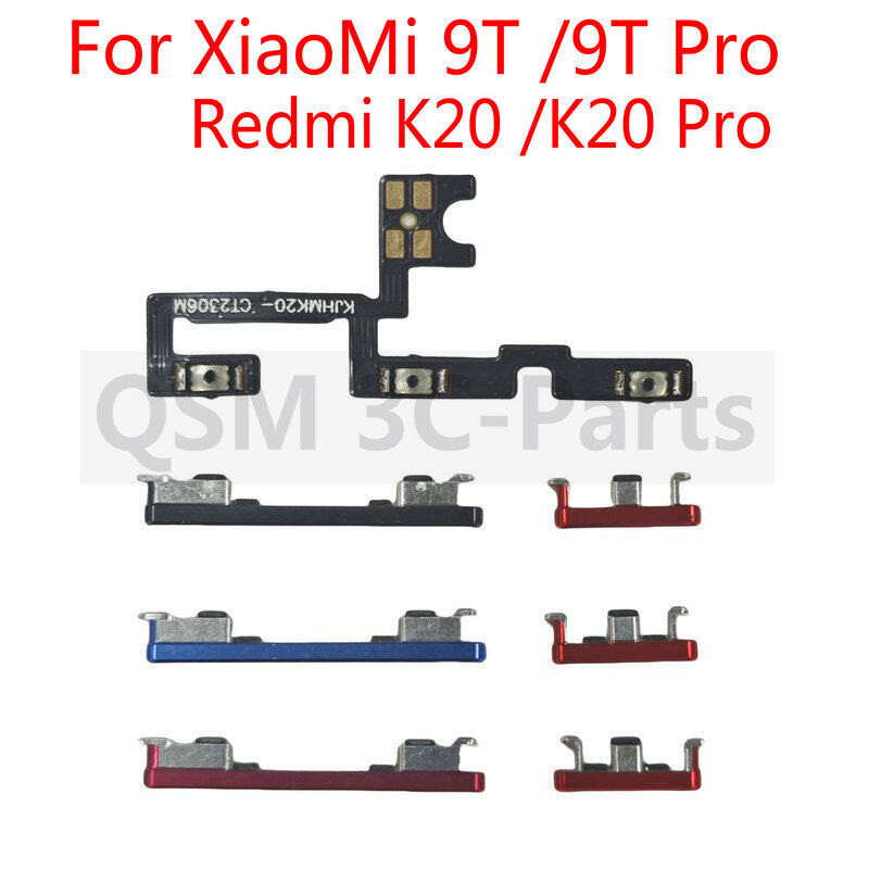 Dành Cho Xiaomi Mi 9T 9T Pro Âm Lượng Nguồn Bên Nút Cho Redmi K20 K20 Pro Bật Tắt Nút Nguồn Tập Lên 