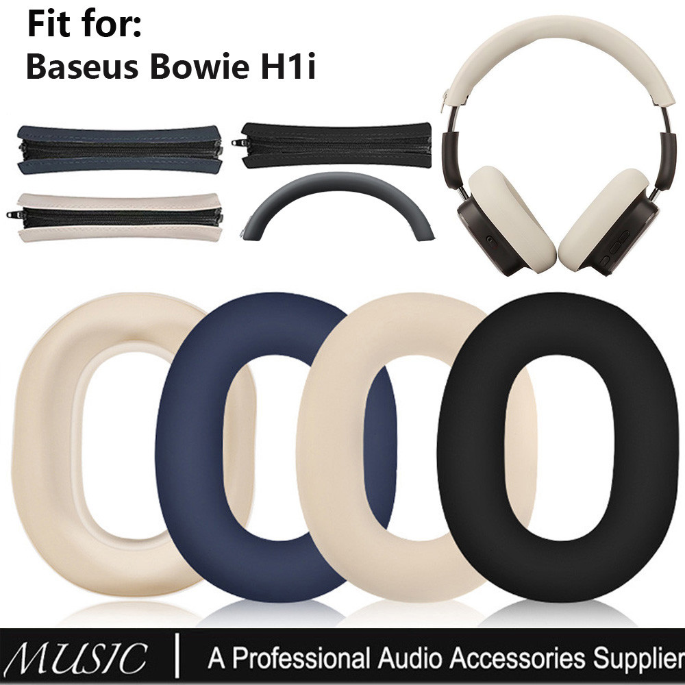 Miếng đệm tai silicon cho tai nghe Baseus Bowie H1i, Vỏ bảo vệ chống trầy xước, có thể giặt được