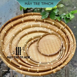 Mẹt tre hun khói nhiều size đựng trái cây bánh kẹo để bàn, mẹt tre hun khói chóng mối mọt