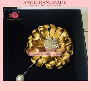 Cài Áo Hoa Cúc Ruy Băng [HANN HANDMADE - HOACAIAODEP.COM]