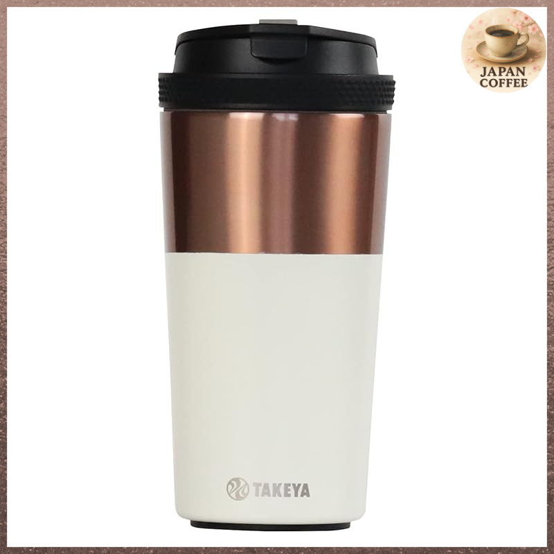 TAKEYA Official Vacuum Insulated Double-Wall Tumbler 350ml - Stainless Steel Two-Tone Flask with Sil