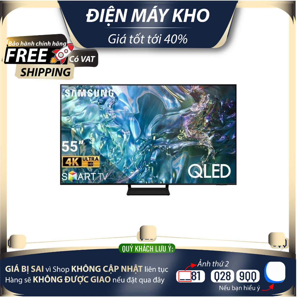 QA55Q60DA Smart Tivi QLED Samsung 4K 55 inch QA55Q60DAKXXV