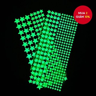 Miếng Dán Tường Trang Trí Hình Ngôi Sao Dạ Quang Phát Sáng Dành Cho Phòng Trẻ Em