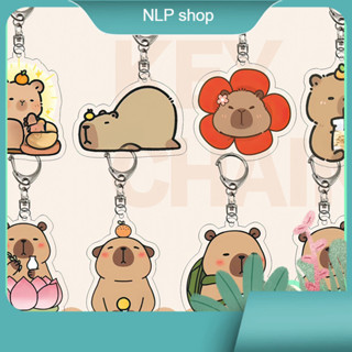  Móc Khoá Nhựa Acrylic Trong Suốt Hình Chuột Lang Nước Capybara Đáng Yêu - Phụ Kiện Thời Trang Dễ Thương 