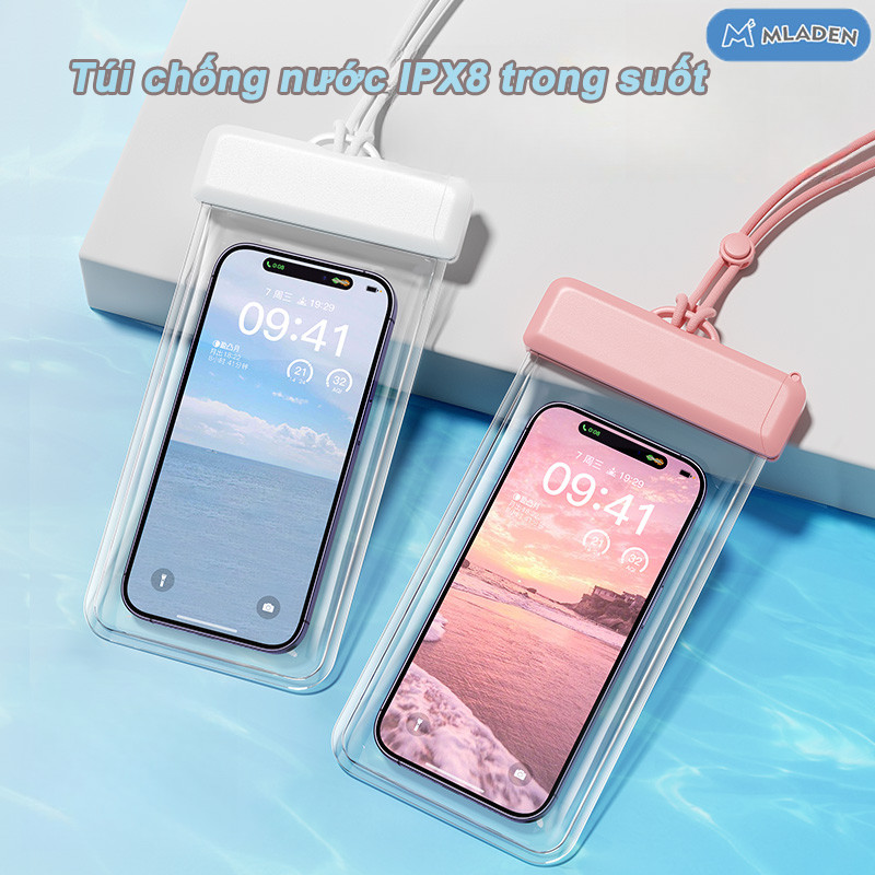 Túi chống nước IPX8 trong suốt,cảm ứng cực nhạy,Bảo Vệ Điện Thoại Dưới Nước,nhận diện Face ID/Vân tay