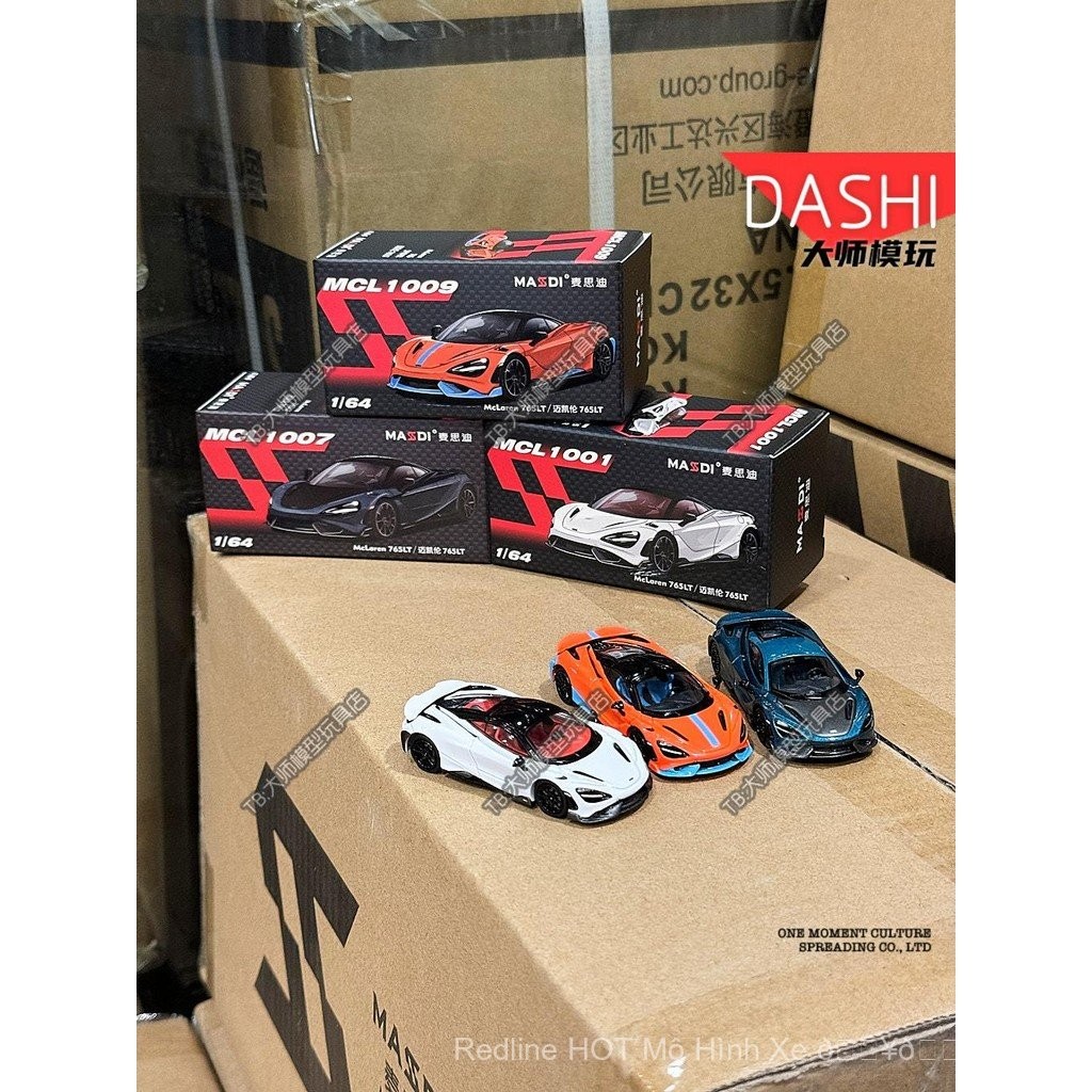 1: 64 McLaren 765 Senna MASDI Hợp Kim Xe Mô Hình Bé Trai Hợp Thời Trang Chơi Siêu Xe Bộ Sưu Tập Hình