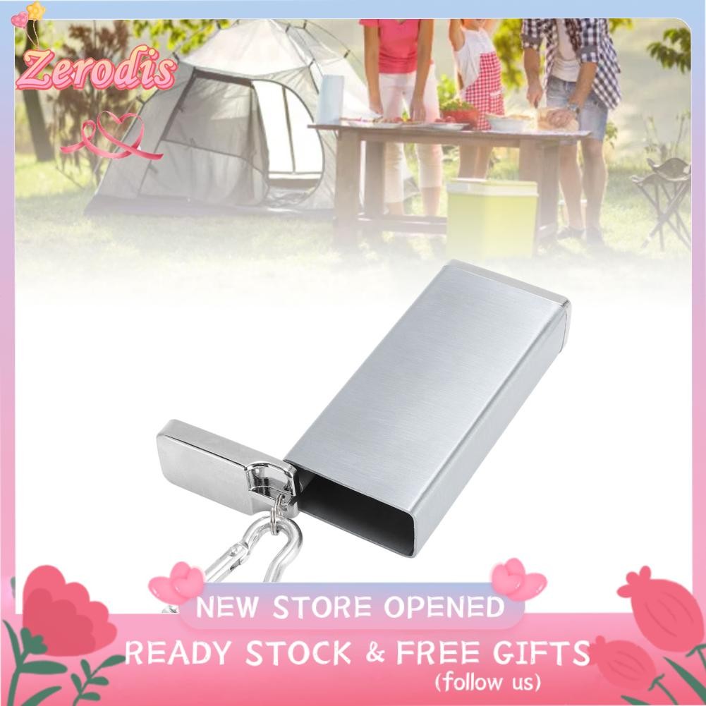 Zerodis Case Case Keychain Storage Container Container Aluminum Alloy Light cho du lịch (Đen)
