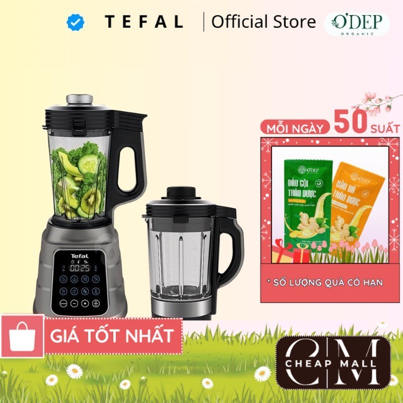 Máy nấu sữa hạt Tefal Chính hãng, xay nấu nóng lạnh đa năng hút chân không BL967B66/ BL83SD66  - CHE