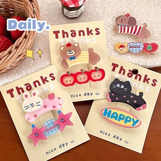 Kẹp tóc hoạt hình dễ thương Phụ kiện tóc Acrylic