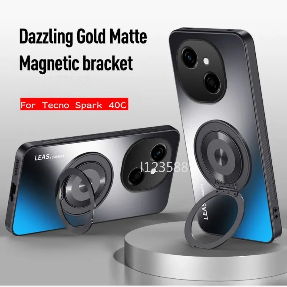 Dành Cho Tecno Spark 40C Ốp Lưng Mờ Sang Trọng Giá Đỡ Ốp Lưng Cho Tecno Spark 40 Pro Plus 4G 5G 40Pr