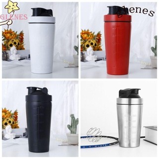 Glenes Whey Shakes Cup, Bình bột Protein 500ml / 750ml bằng thép không gỉ, thời trang có quy mô Dung tích lớn Chống rò rỉ Bột Protein tập thể dục Cốc cắm trại