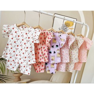 Set/đồ bộ bé gái-bộ cotton xuất
