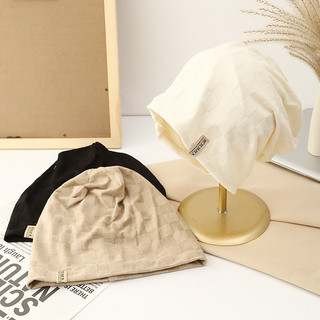Mismemo  Mùa Xuân Thu Dệt Kim Phù Hợp Với Tất Cả Trận Đấu Mũ Lạnh Mũ Baotou Đen Mùa Hè Phong Cách Mỏng Thời Trang Khuôn Mặt Nhỏ Hình Cọc Mũ