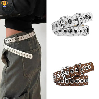Thắt lưng da đính 2 hàng Tuyệt vời cho bộ đồ / Quần jean / Mặc thường ngày và trang trọng Punk Rock Star Studded Belt - Quà tặng tốt nhất CEP