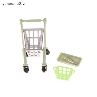 1 / 12 nhà búp bê mô phỏng xe đẩy mua sắm giỏ khay nhà búp bê mini siêu thị phụ kiện búp bê trang trí nhà
