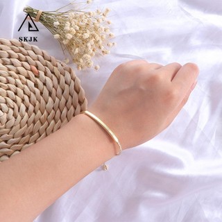Vòng tay kiểu dáng đơn giản phong cách Hàn Quốc cho nữ