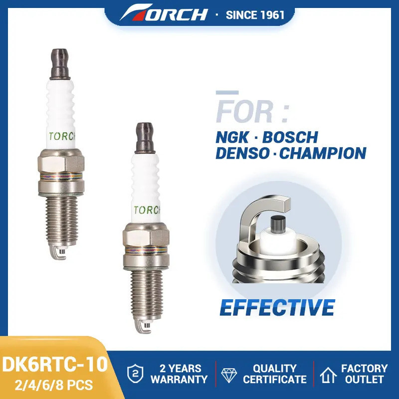 2-8 Chiếc Thay Thế Cho 1678 KR6A-10 Suzuki 09482-00118 Bugi DK6RTC-10 Trung Quốc Chính Hãng Ô Tô Xe 