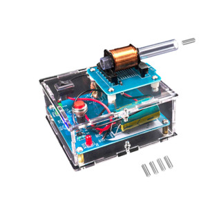  Hu-064 Súng điện từ điện áp cao DIY Kit Mô-đun tăng cường cuộn dây Hàn tập thể dục Làm mạch Vỏ Acrylic không có pin 