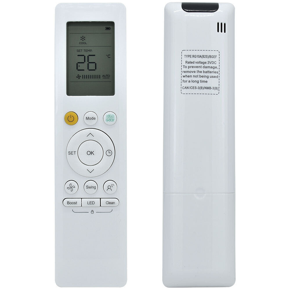 RG10A (B2S) / BGEF mới dành cho điều khiển từ xa điều hòa Midea RG10L1 (2HS) / BGEF