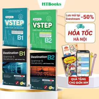Sách Luyện thi chứng chỉ Tiếng Anh trình độ B1,B2 - Destination B1,B2 + VSTEP B1,B2 + 2000 Từ Vựng (Combo/lẻ tùy chọn)
